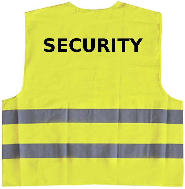 Security Weste , Sicherheitsweste, Ordnerweste bei Ticketdruck24